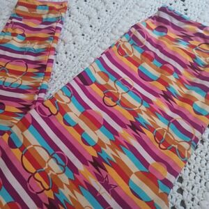 Disney Mickey & Minnie Mouse Leggings Lularoe TC L/XL Aztec‎ Colorful Bright Fun